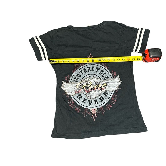 Reno Nevada Graphic V-Neck Tee - Black - Picture 4 of 6